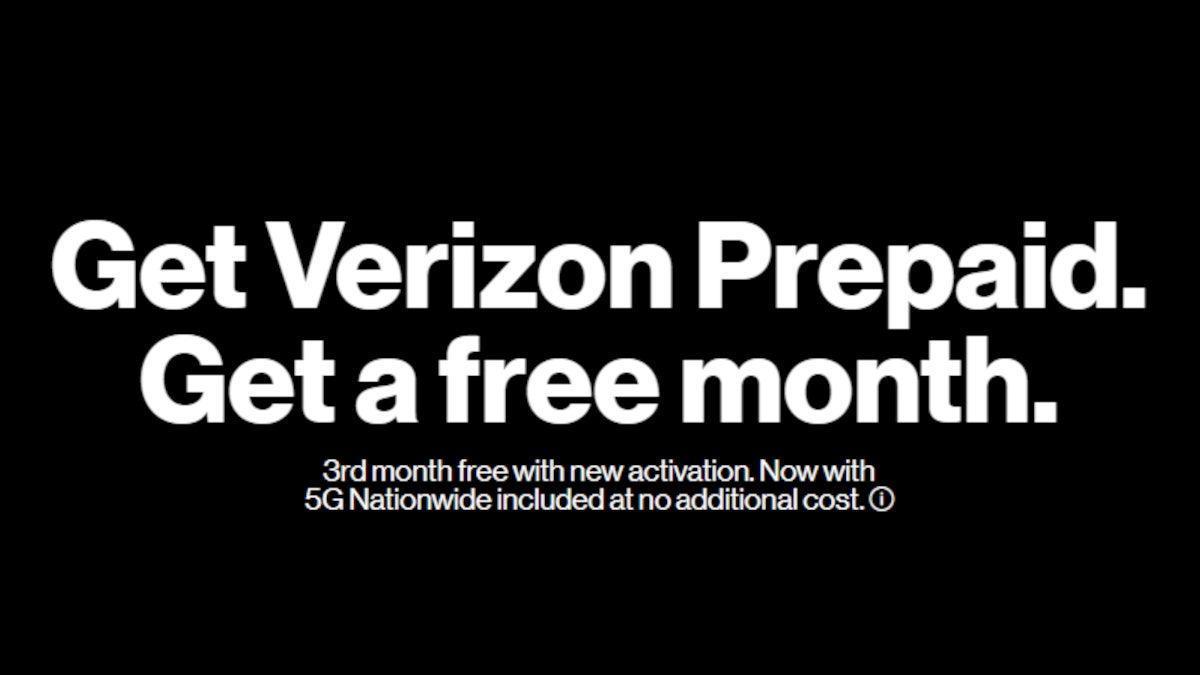 Verizon Prepaid customers get a free month with new activation