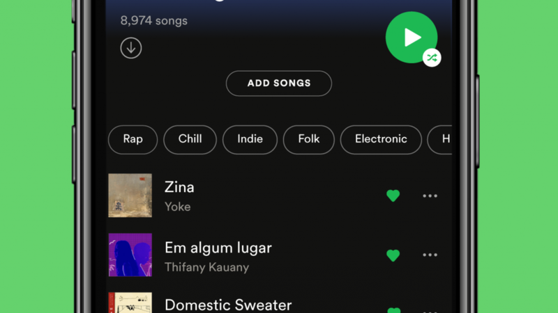 You can now organize Liked Songs in Spotify by genre or mood