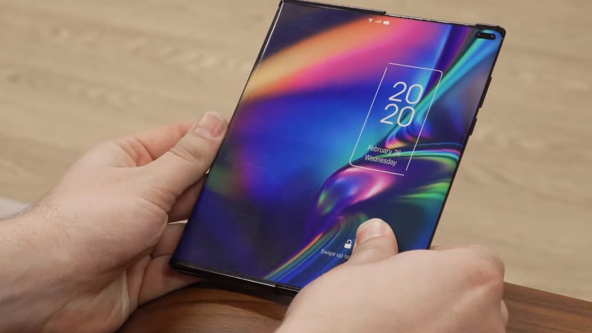 Foldable phones, step back: Here comes a phone that expands on demand