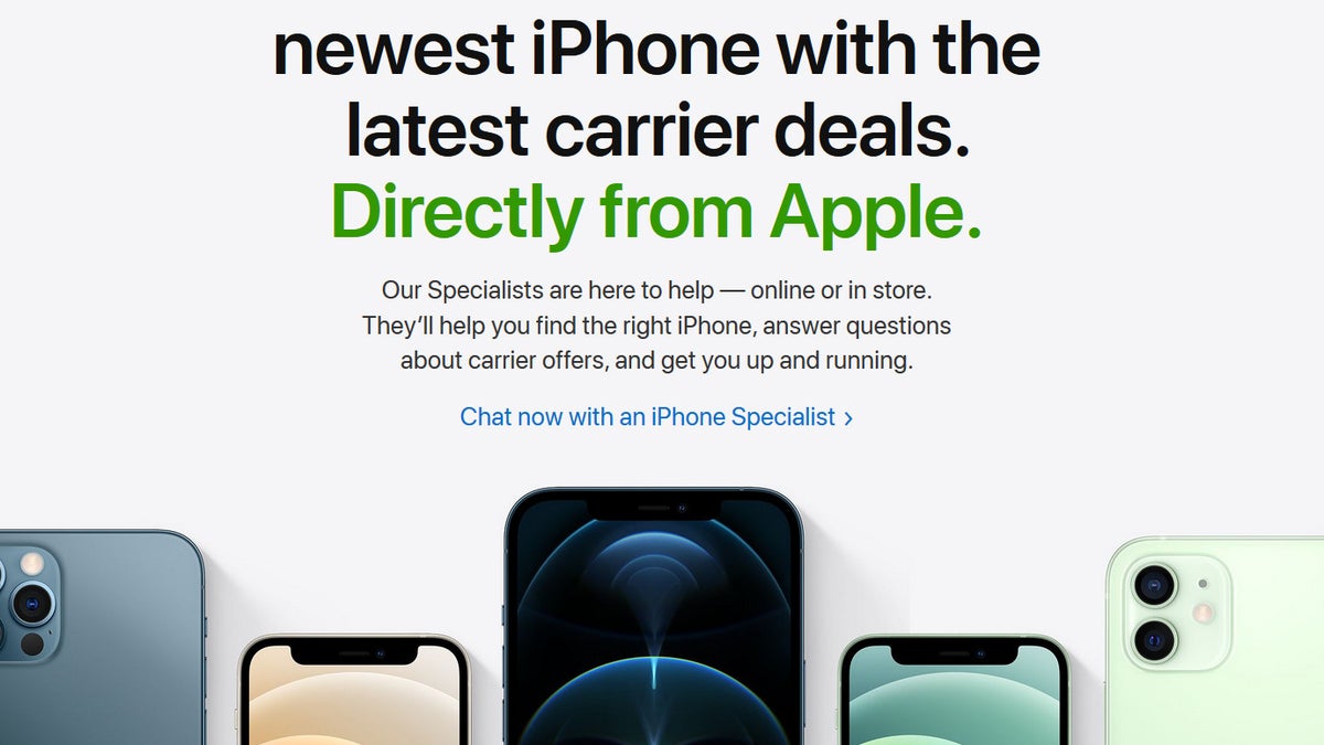 Apple’s website now let’s you get a better carrier deal for your new iPhone 12