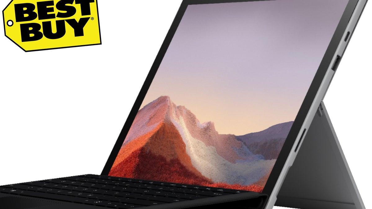 Microsoft’s Surface Pro 7 is now $400 off at BestBuy and includes a keyboard cover