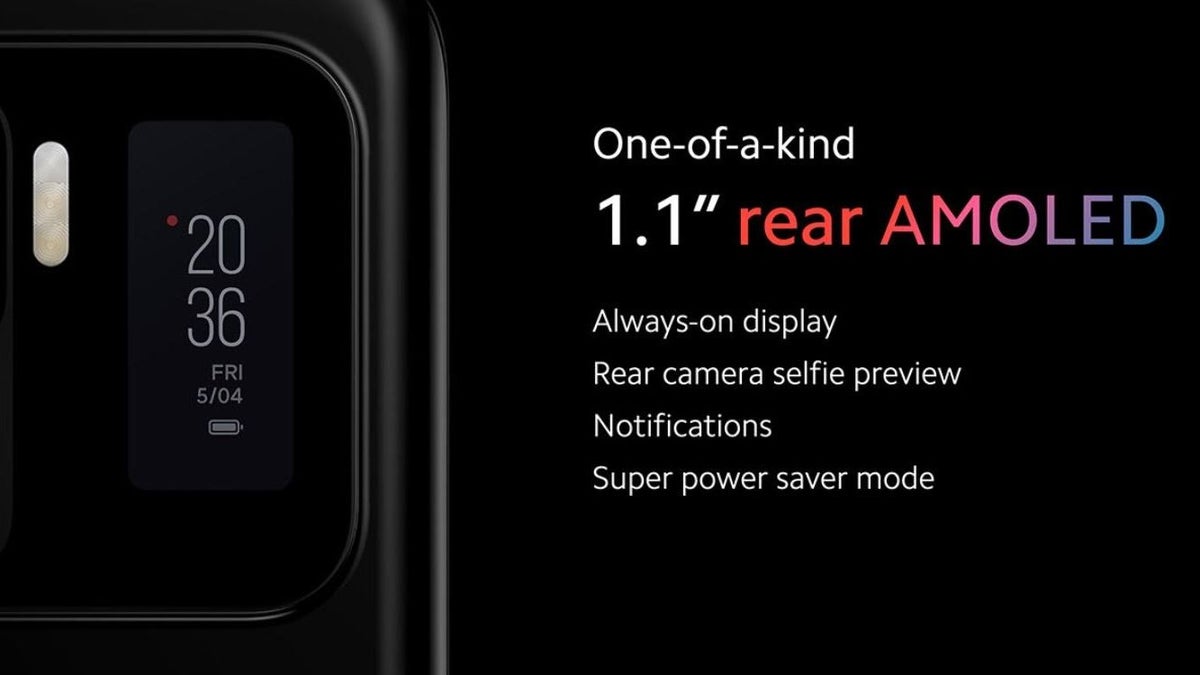 Xiaomi Mi 11 Ultra uses a Mi Band 5 display on the back