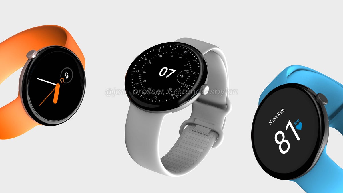 Google Pixel Watch leaks in all its glory with circular display