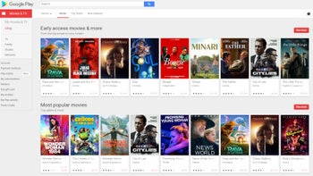 Google removes Play Movies & TV app from select platforms