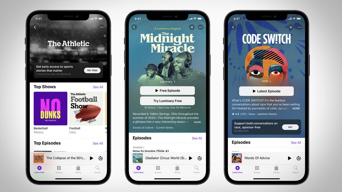 Apple launches in-app subscriptions in its Podcasts app