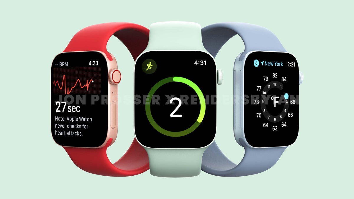 Massive Apple Watch Series 7 leak shows off new design, green color