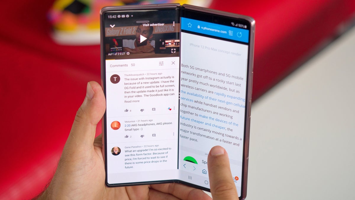 Samsung patented a triple-folding phone; Take a look