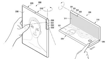 Samsung has patented a one of a kind foldable phone with a rotating camera