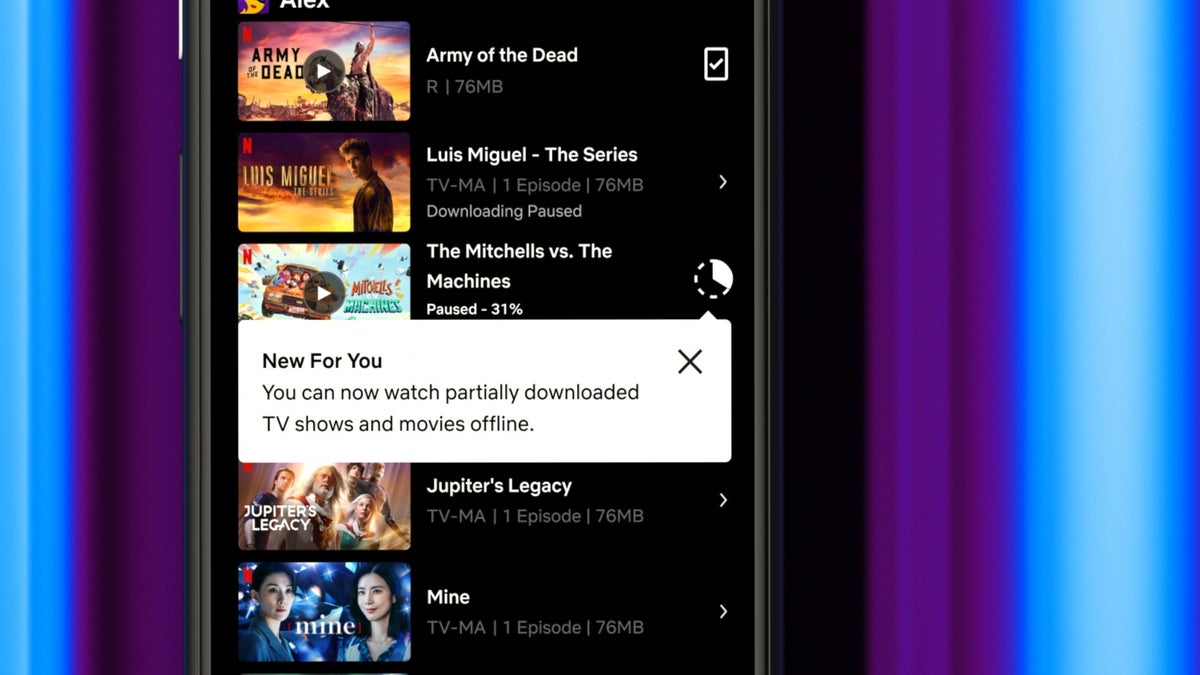 You can now watch partially downloaded shows on Netflix (only on Android)