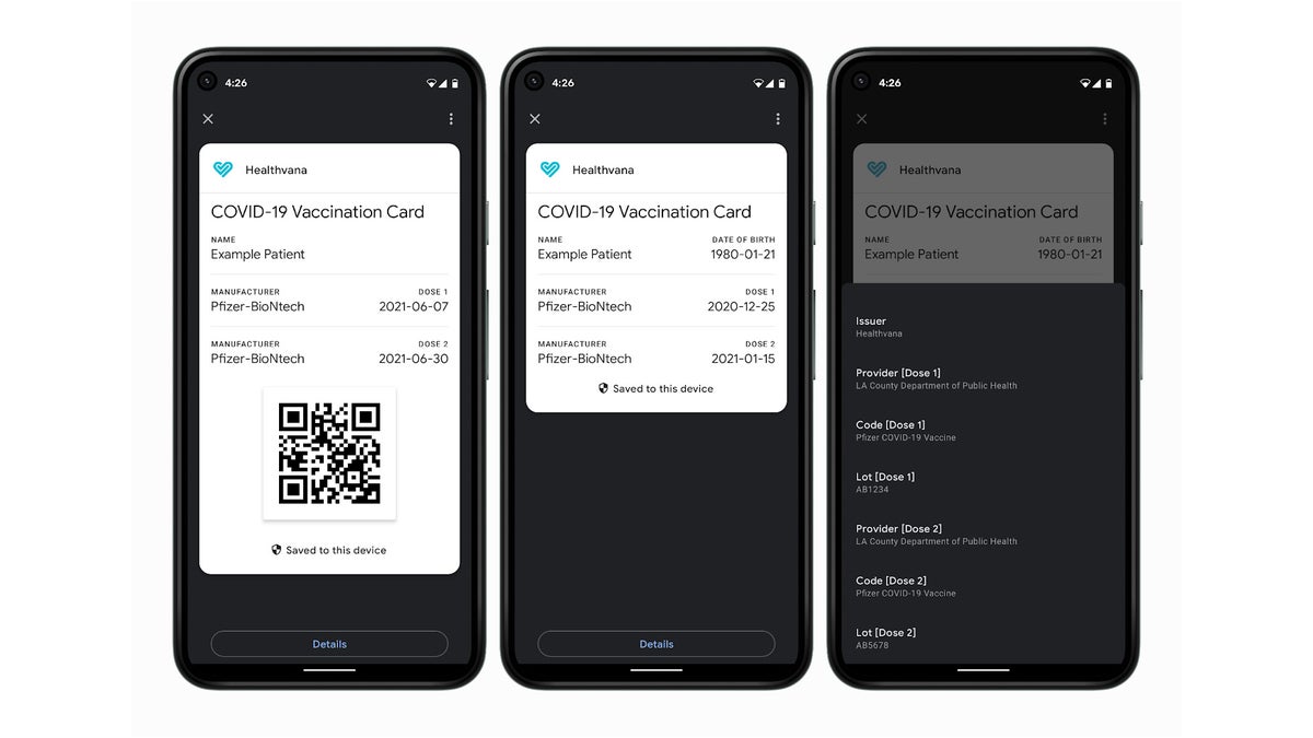 Google rolls out digital COVID vaccine certificate card support for Android
