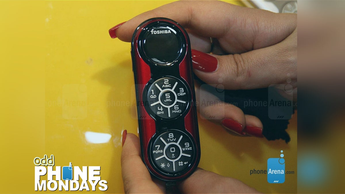 This Toshiba MP3 player phone comes with a light show - Odd Phone Mondays