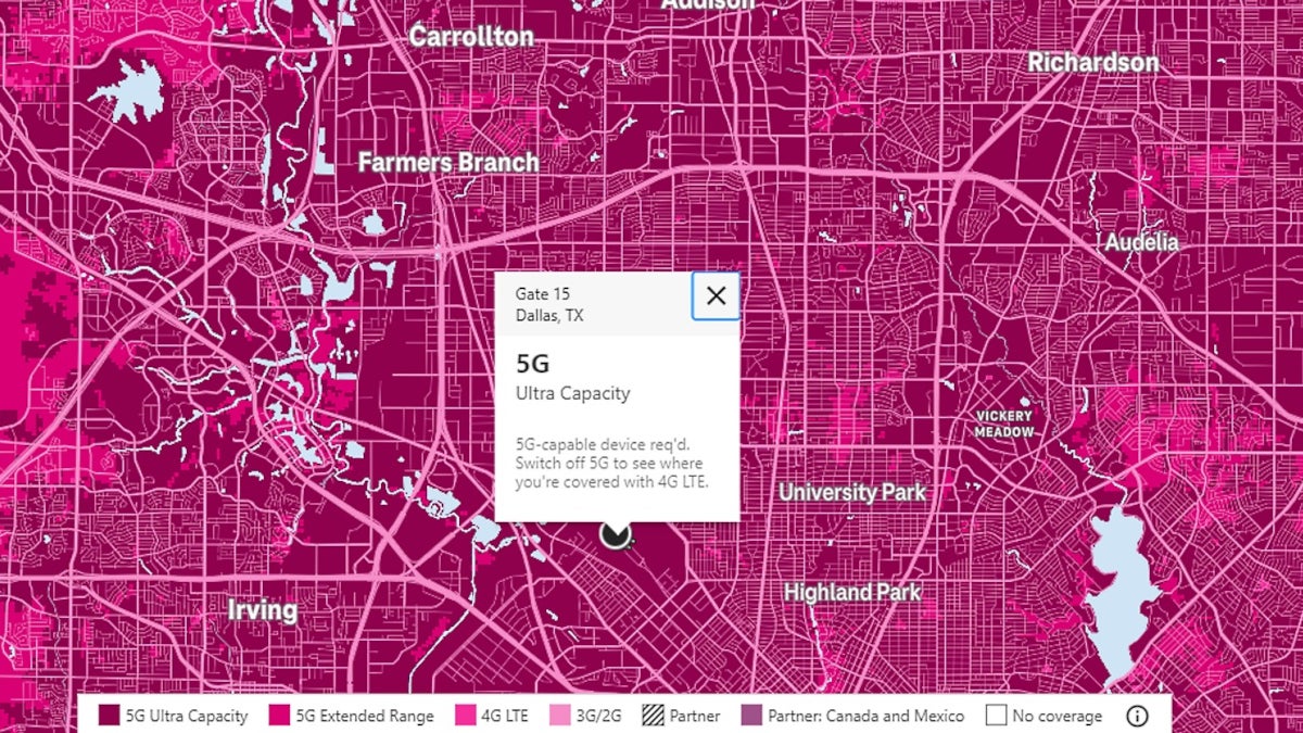 Revised map allows T-Mobile subscribers to find its fast Ultra-Capacity mid-band 5G service