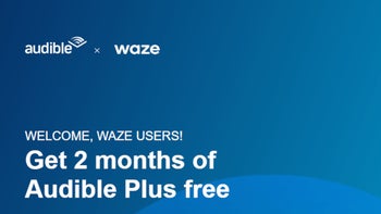 Waze users in the US are getting two months of Audible Plus for free