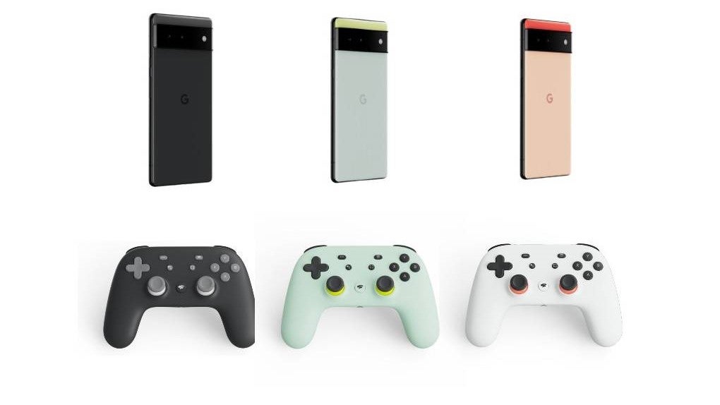 Pixel 6 has exactly the same color theme as the Stadia Controller