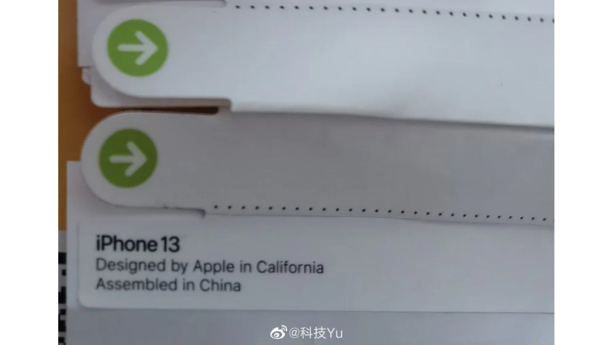 "iPhone 13" packaging leaked in photo, confirming name