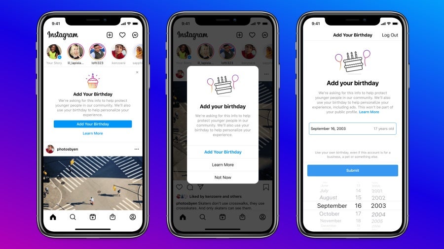 With child safety in mind, Instagram starts requesting birthdays