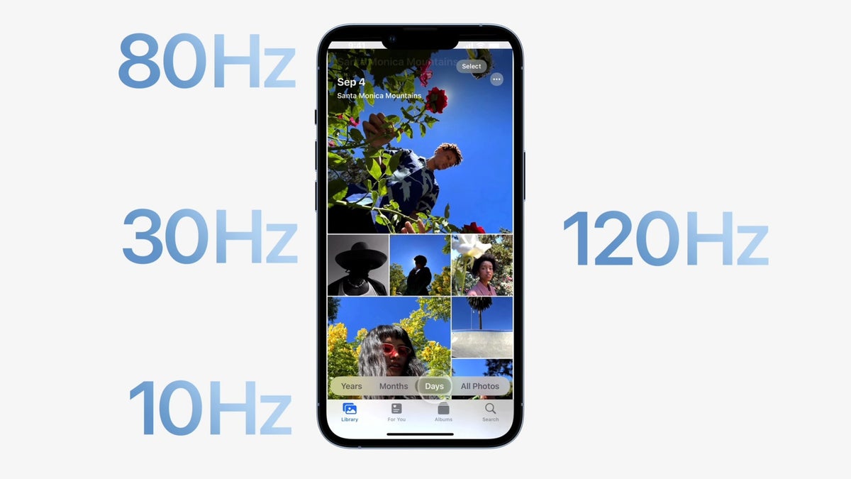 Apple's first 120Hz display on an iPhone is all Samsung, down to the refresh range