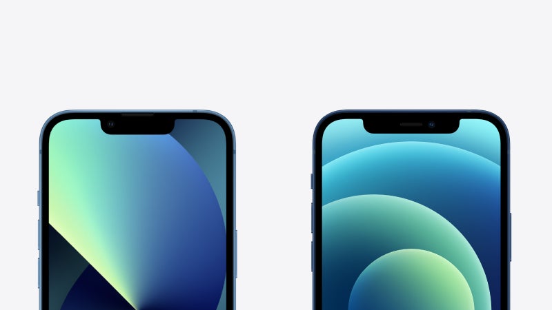 Here's how the smaller iPhone 13 notch compares to the old iPhone 12 notch