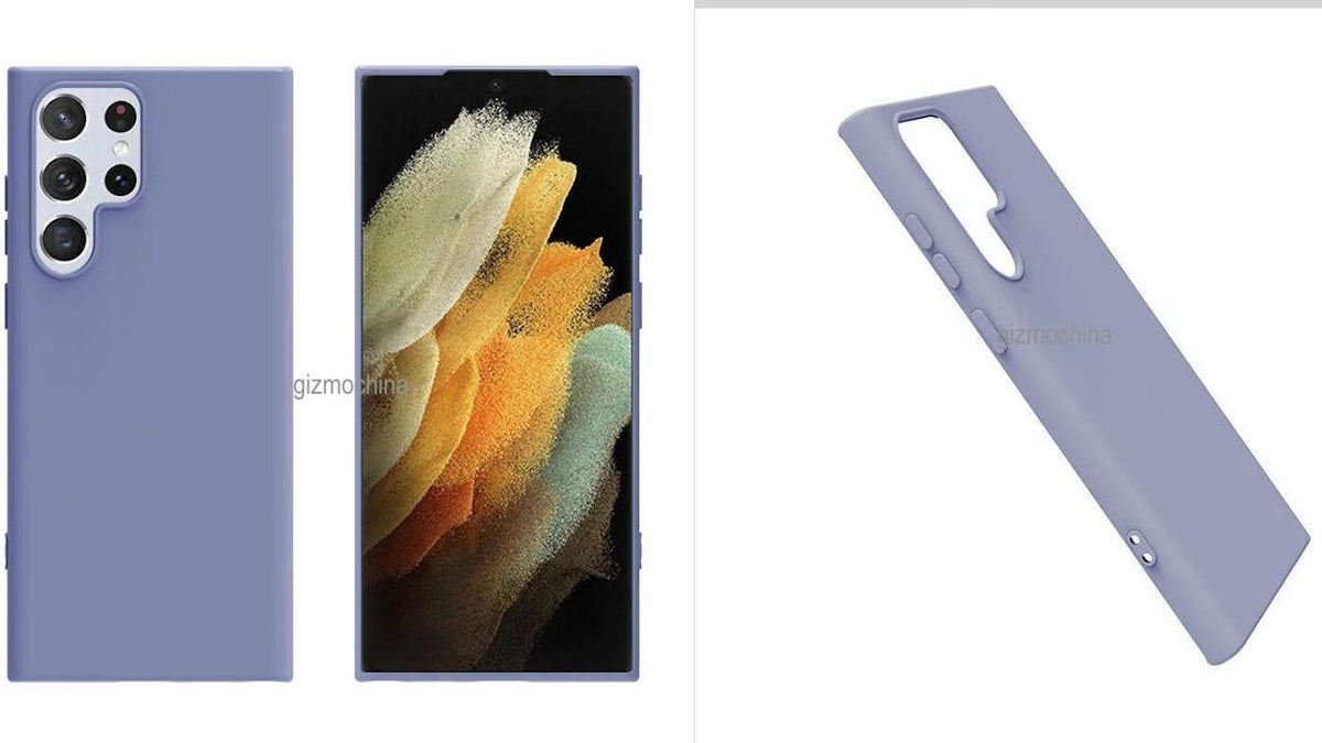 Samsung S22 Ultra case renders show an S-Pen slot