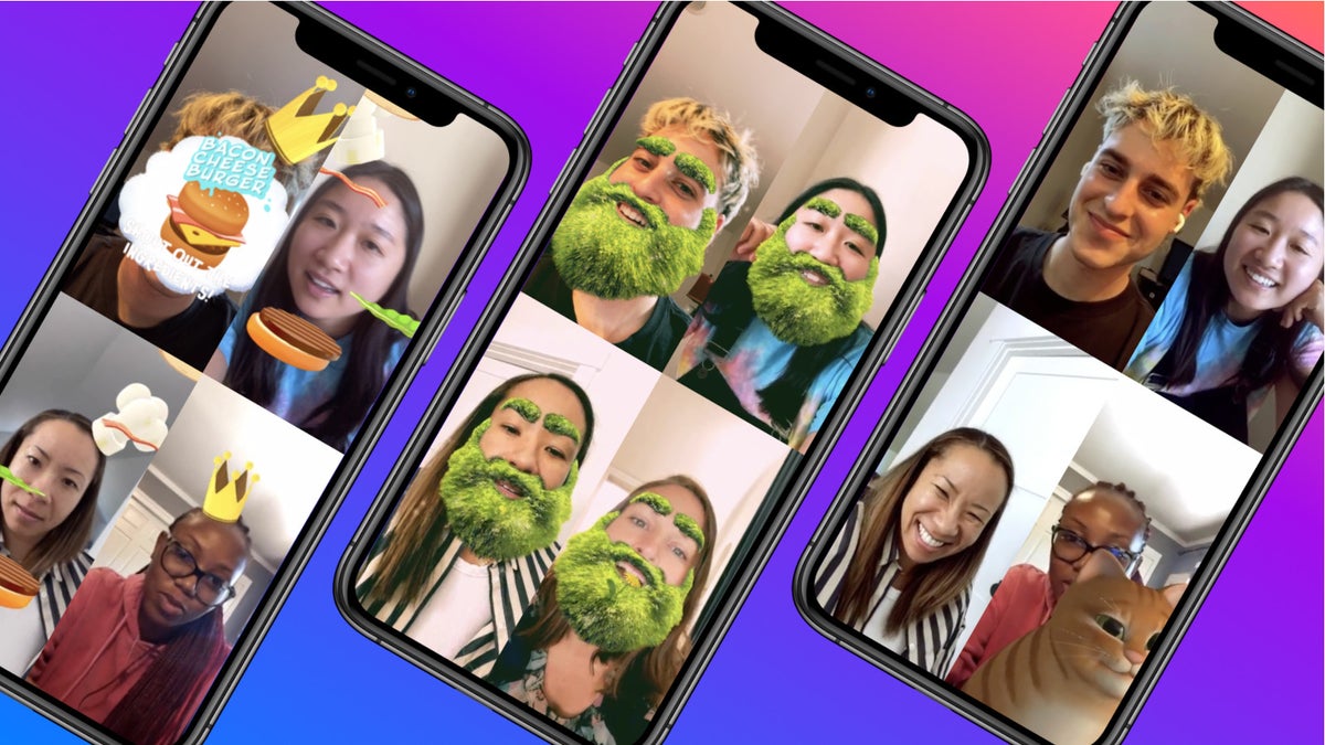 Facebook brings augmented reality Group Effects to Messenger video calls