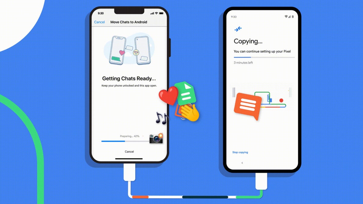 WhatsApp now lets users transfer chat history from iPhone to Pixel, other Android devices