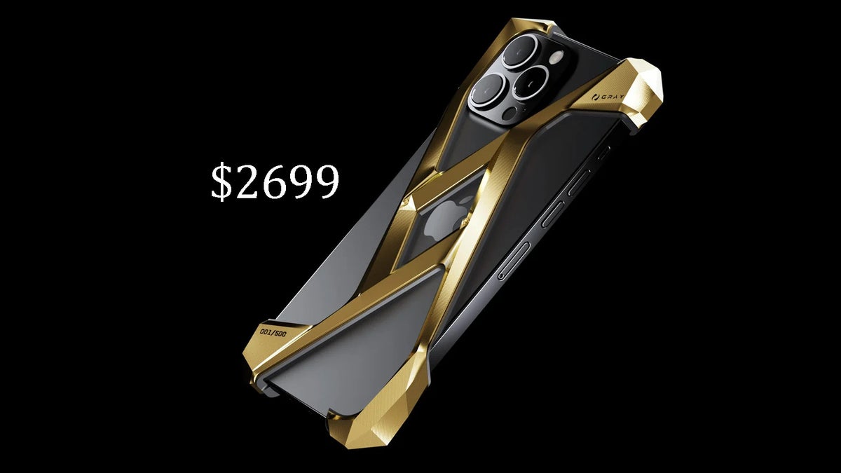 This titanium-gold iPhone 13 case will blow your mind