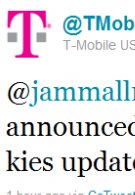 T-Mobile says to wait for the OTA update for the Samsung Vibrant as opposed to using Kies