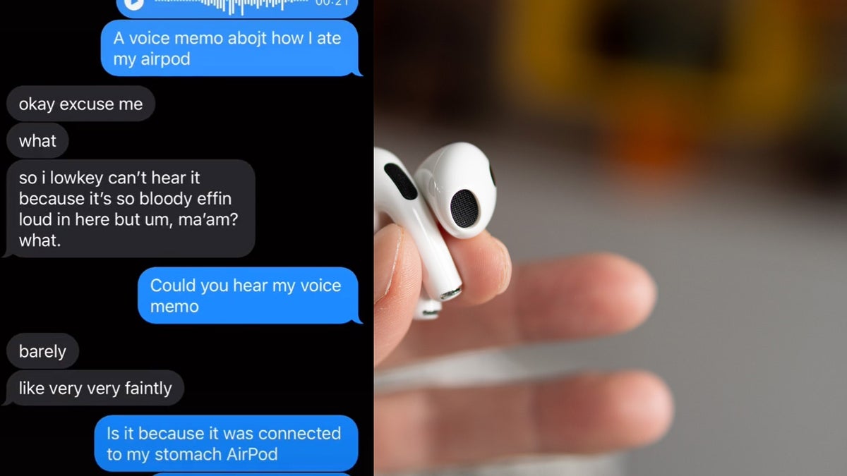 Apple AirPod gets swallowed for ibuprofen, stays connected, leaves digestive voicemail