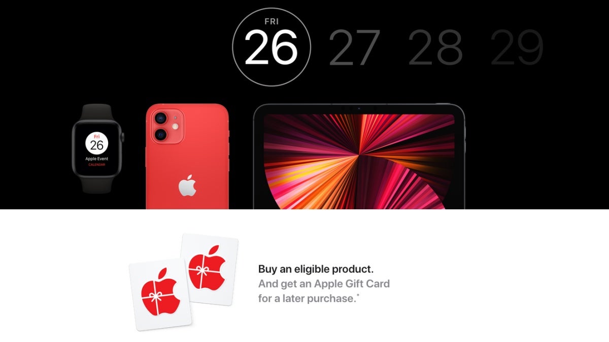 Get your iPhone, iPad, and AirPods gift card in Apple's upcoming Black Friday 2021 shopping event