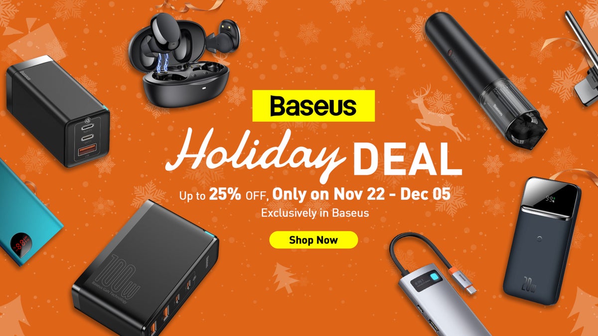 Baseus Black Friday and Cyber Monday deals: earphones, GaN chargers, power  banks, hubs, other accessories - PhoneArena