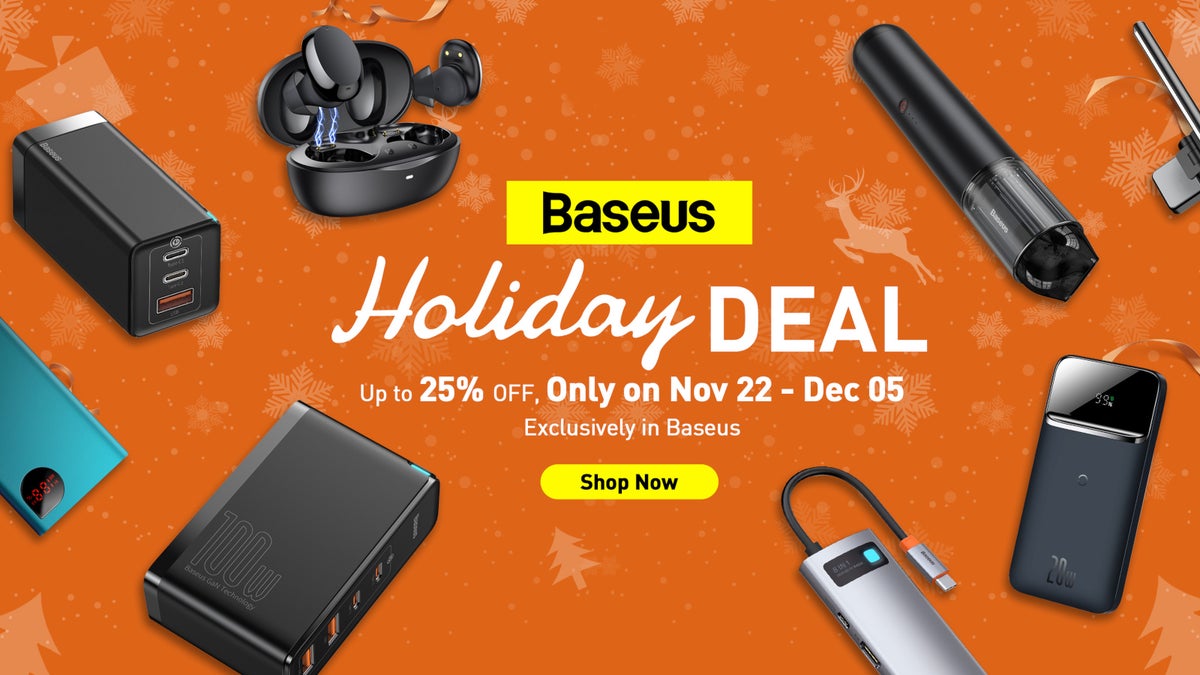 Baseus Black Friday and Cyber Monday deals: earphones, GaN chargers, power banks, hubs, other accessories