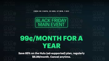 Black Friday deal brings Hulu monthly price to just $1 for a year