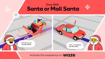 Santa Claus makes a comeback in Waze