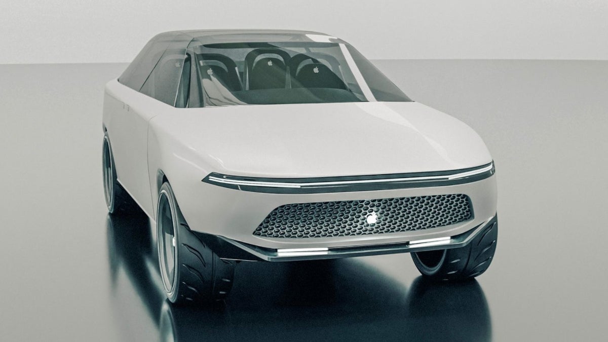 Based on official Apple patents, these renders show us what the Apple Car might look like