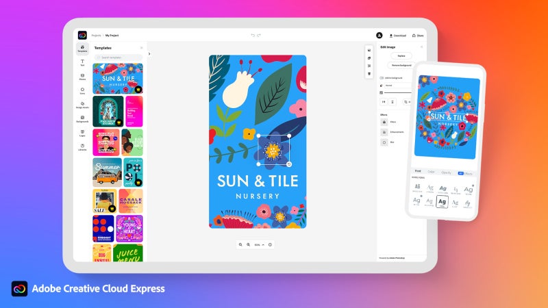 Adobe Creative Cloud Express just launched, and it's free for iPhone