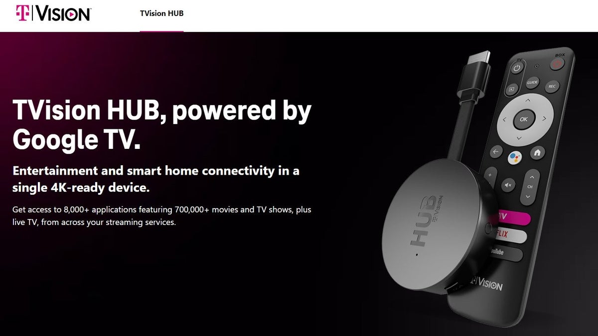 T-Mobile challenges Google’s Chromecast with an ethernet Google TV dongle