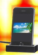 Panasonic's iPhone-friendly photo frame allows you to play content on it
