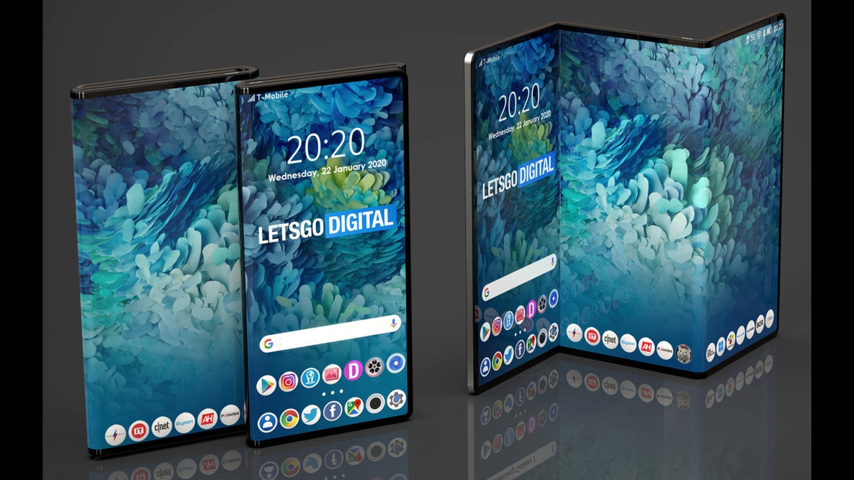 Samsung's trifolding phone design is finally taking shape (renders