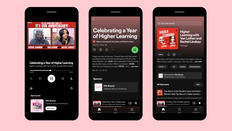 Spotify starts serving interactive ads to podcast listeners