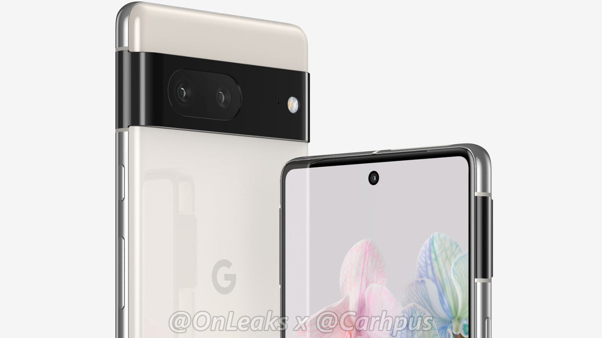 Google’s vanilla Pixel 7 leaks out in high-quality ‘cloudy white’ renders
