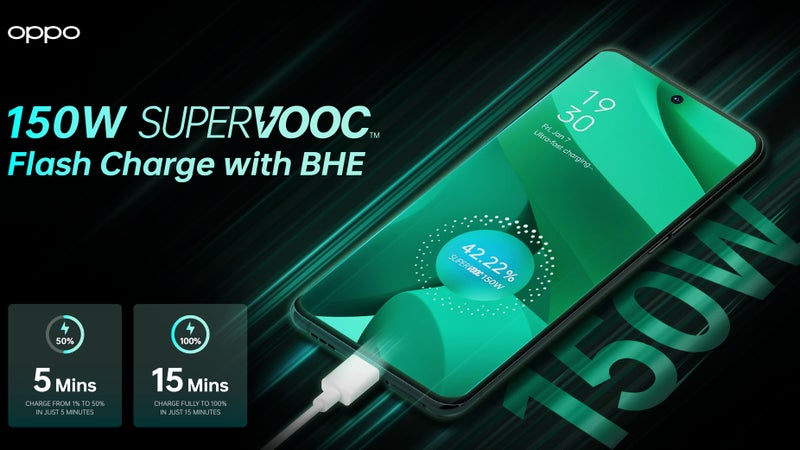 First 150W charging system by Oppo doubles the battery lifespan, soon in a OnePlus phone