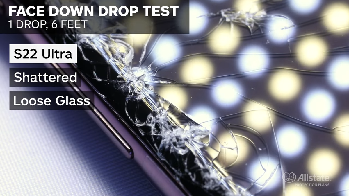 First Galaxy S22, S22+, and S22 Ultra drop tests: curve meets concrete
