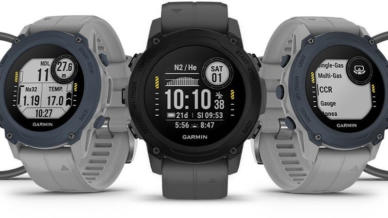 This is Garmin’s new diving-centered sports watch—the Descent G1