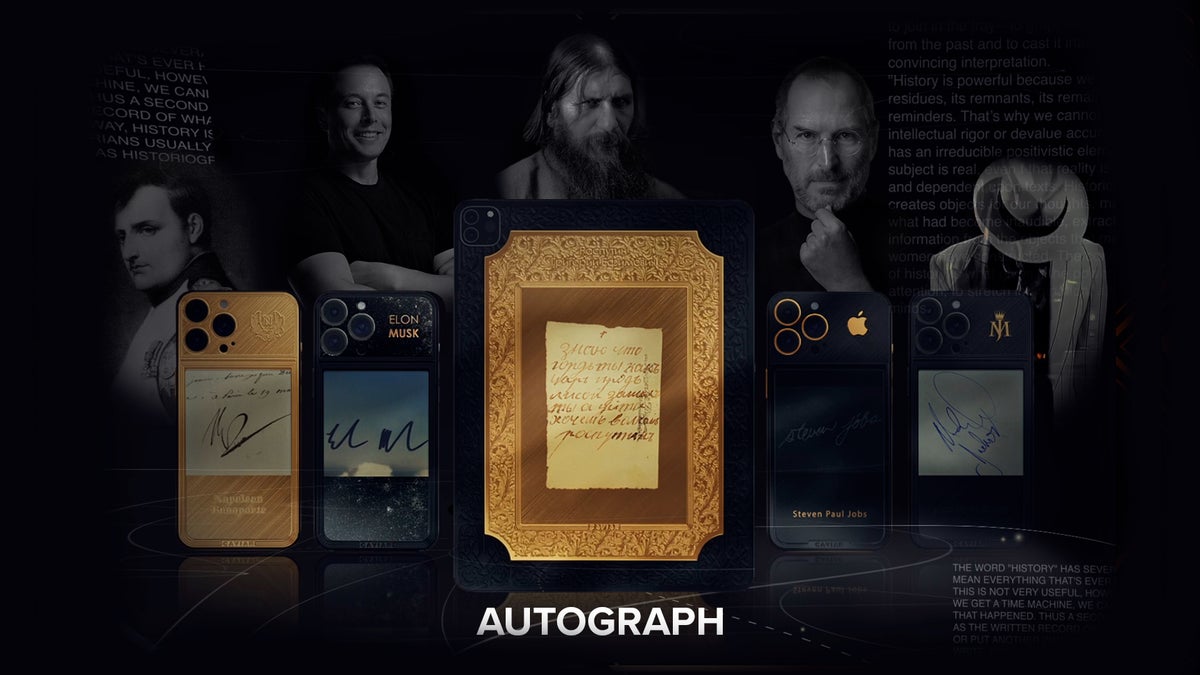 You can now buy a limited edition iPhone 13 Pro with an embedded famous signature