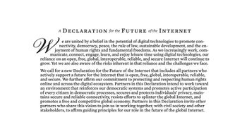 US and EU agree on a common vision for the future of the internet