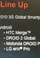 Verizon's global lineup for Q4 leaked