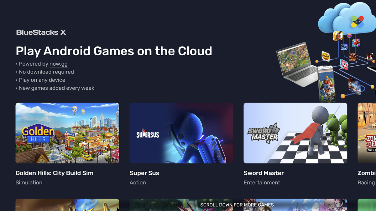 Free BlueStacks X cloud service lets you stream Android games on your  computer - PhoneArena