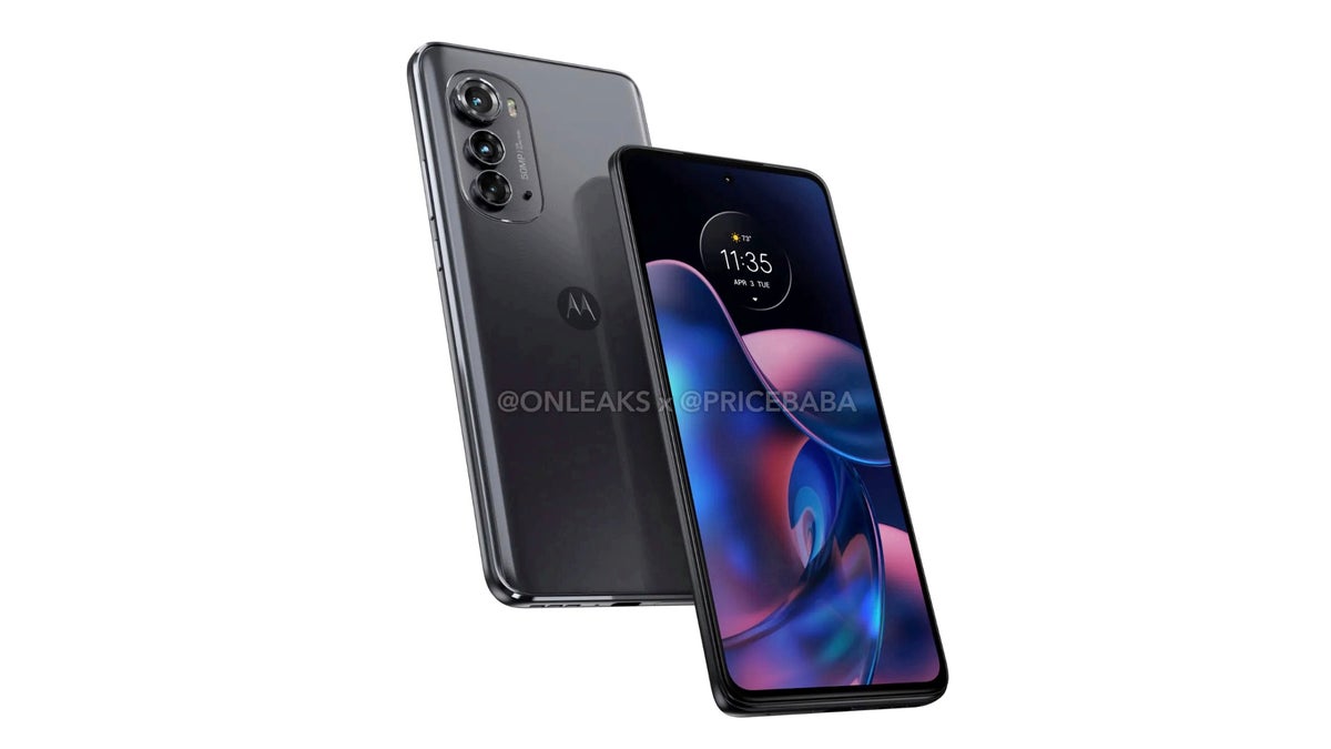 Press renders of the Motorola Edge 2022 potentially leaked