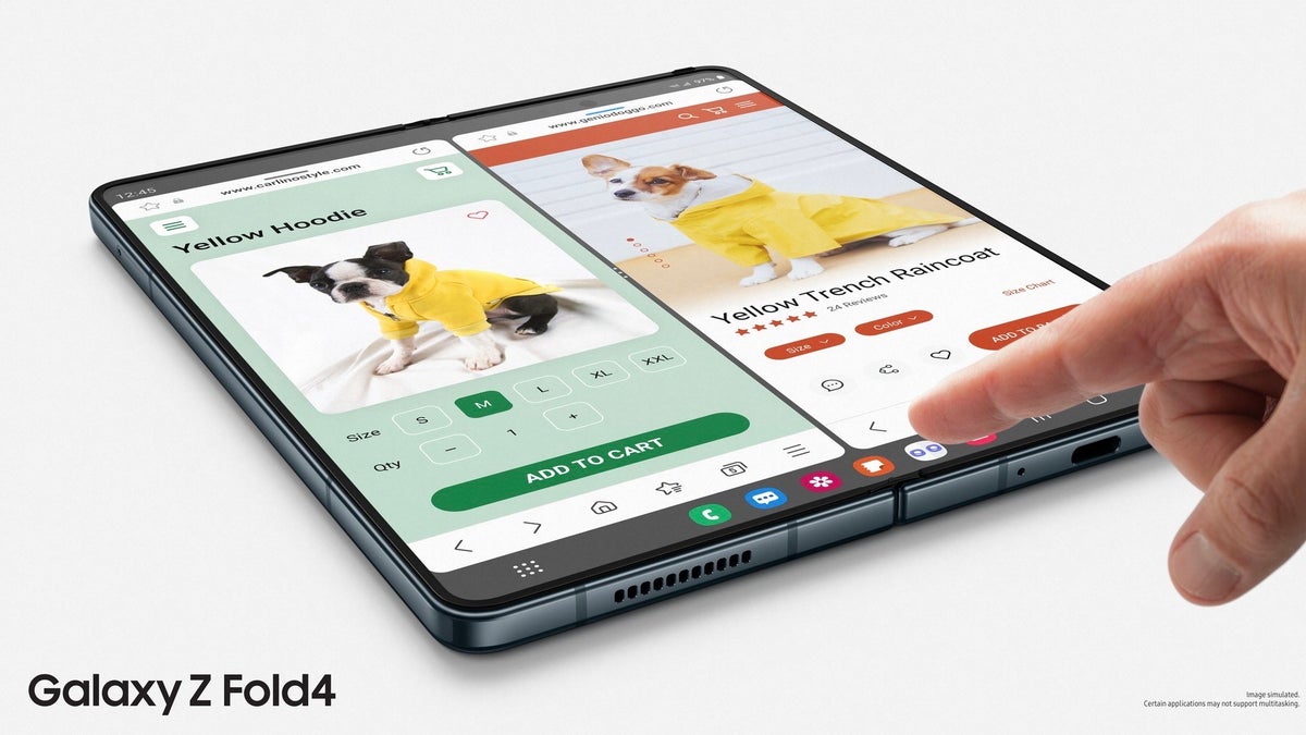 The taskbar on the Samsung Galaxy Z Fold 4 could also come to older Z Folds