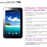 Samsung Galaxy Tab on T-Mobile to cost $400 with contract, available November 10th